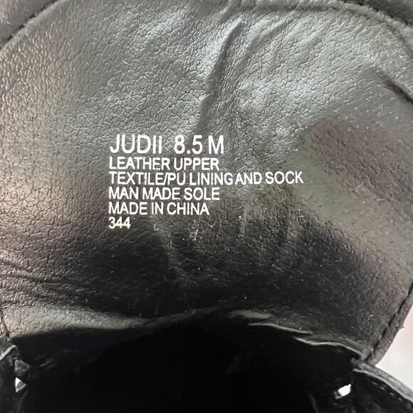 Steve Madden Judii Leather Textile/PuLining And Sock Combat Boots Women's 8.5M - Picture 8 of 8